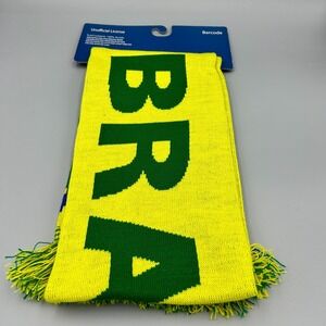 Brazil National Team Soccer Scarf - Brazilian Futebol Brasil NWT World Cup